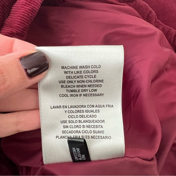 LEVI’S • XL Corduroy puffer jacket in burgundy - Picture 8 of 13